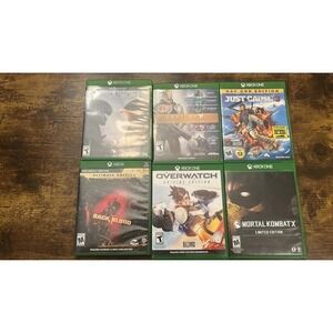 Xbox One Series X Game Lot Halo 5 Destiny Just Cause 3 Back 4 Blood Overwatch